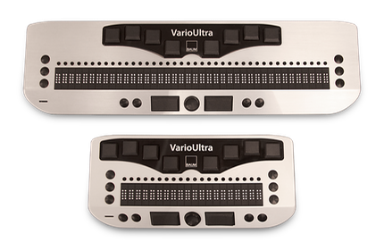 Both VarioUltra devices: one with 20 braille cells and above it, one with 40 cells. 